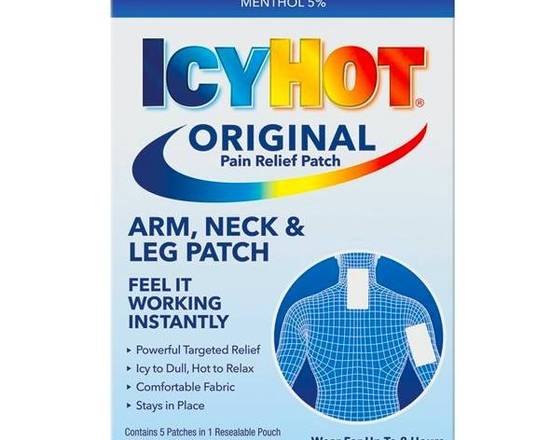 Order Icy Hot Original Arm, Neck Patch & Leg 5 ct food online from McLean Ave Pharmacy store, Yonkers on bringmethat.com