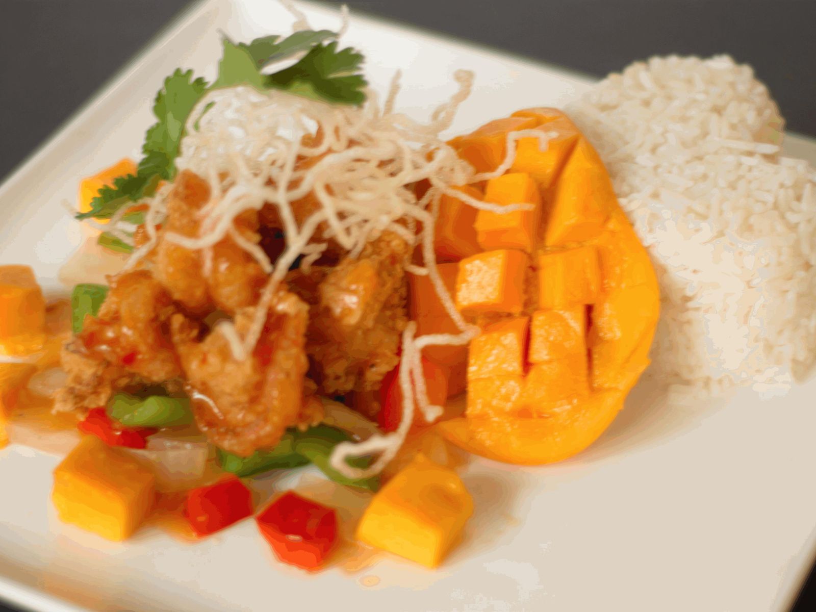 Order Spicy Mango Shrimp food online from Similan Thai & Sushi Restaurant store, Chicago on bringmethat.com