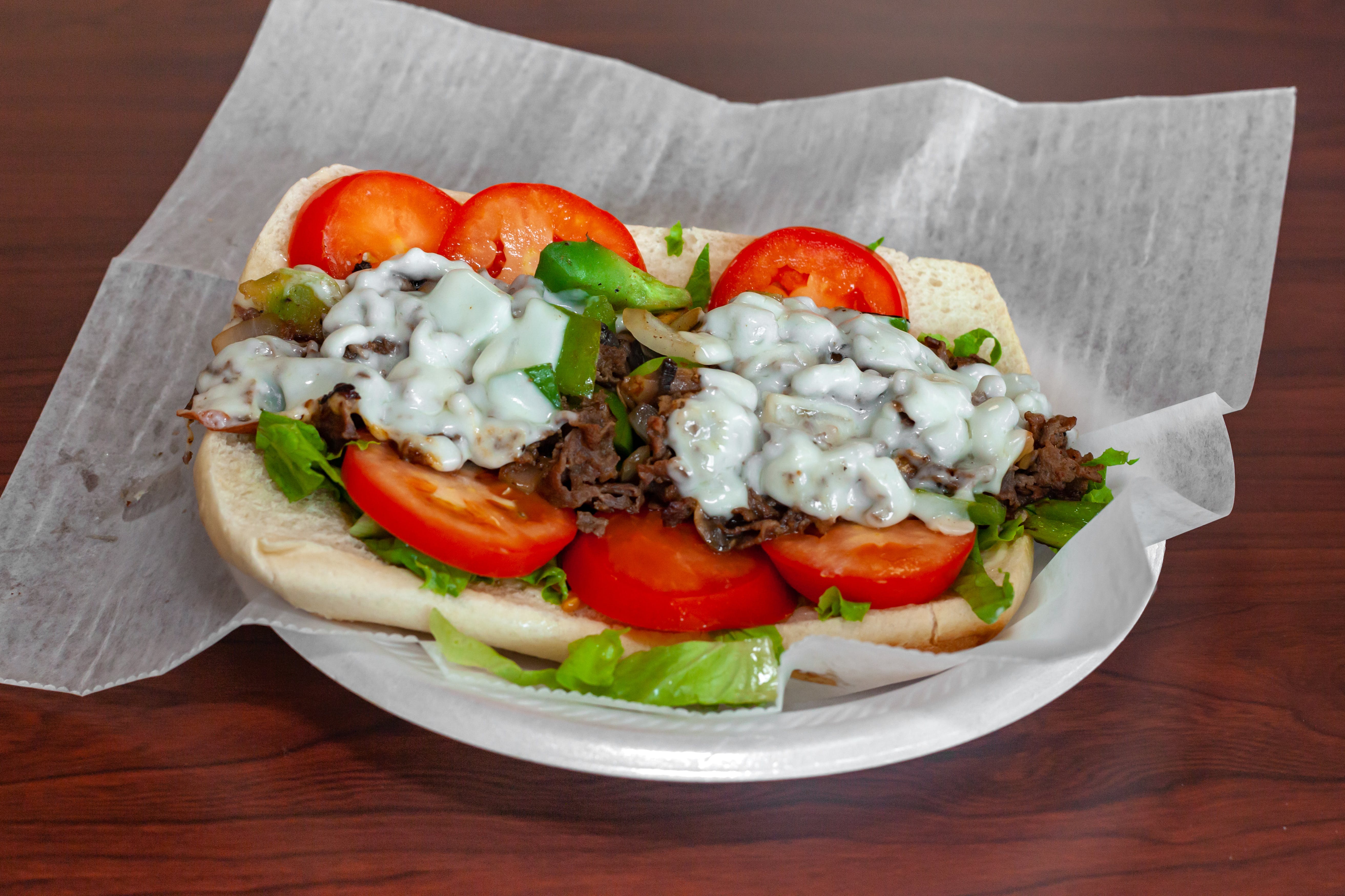 Order Philly Steak & Cheese Sub - 6'' food online from Apollos Pizza store, Richmond on bringmethat.com
