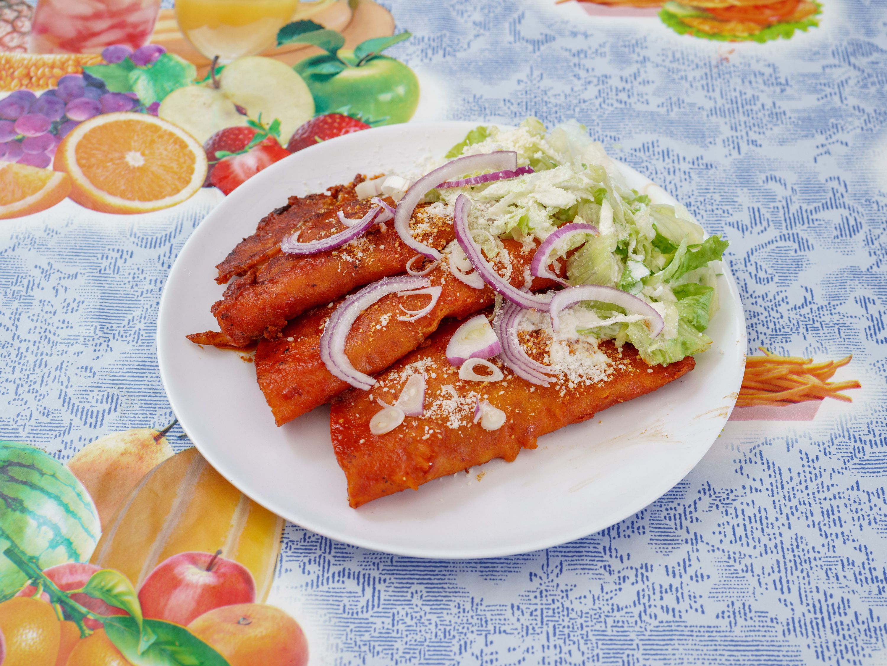 Order Enchiladas food online from Pacos Tacos store, Fullerton on bringmethat.com