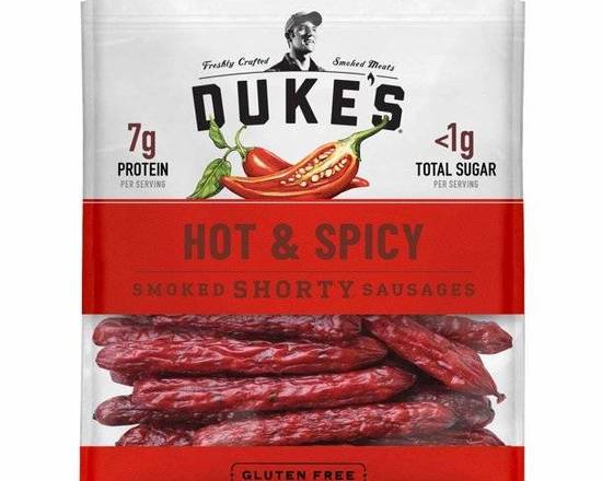 Order Duke's Hot & Spicy Shorty Smoked Sausages (5 oz) food online from Shell store, Gaithersburg on bringmethat.com