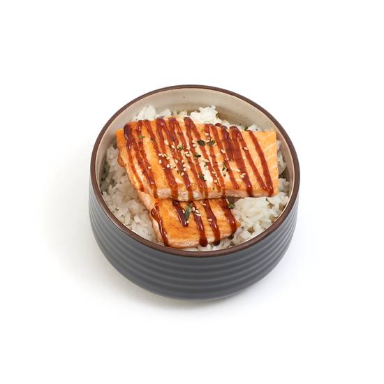 Order Salmon Teriyaki Bowl food online from Yogis Grill store, Mesa on bringmethat.com