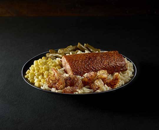 Order Grilled Salmon & Shrimp Platter food online from Long John Silver's store, Martinsville on bringmethat.com
