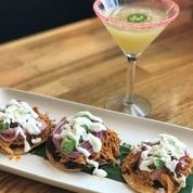 Order Tinga Tostaditas food online from Lola's Mexican Cuisine store, Long Beach on bringmethat.com