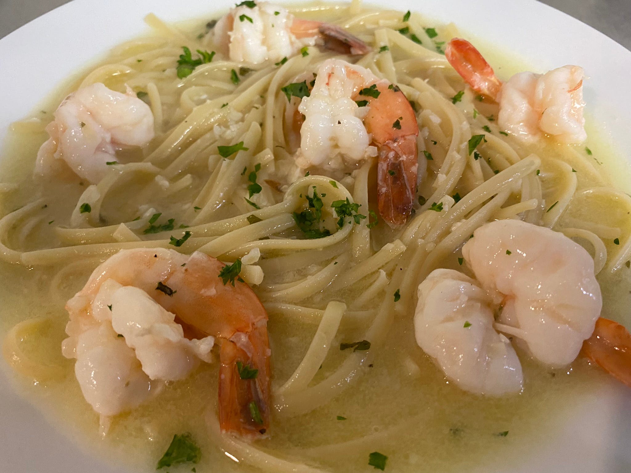 Order Shrimp Scampi - Entree food online from Pop-Pop Ny Pizza store, Jackson Township on bringmethat.com