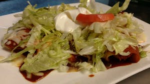 Order 115. Enchilada Suprema food online from La Tolteca store, Williamsburg on bringmethat.com