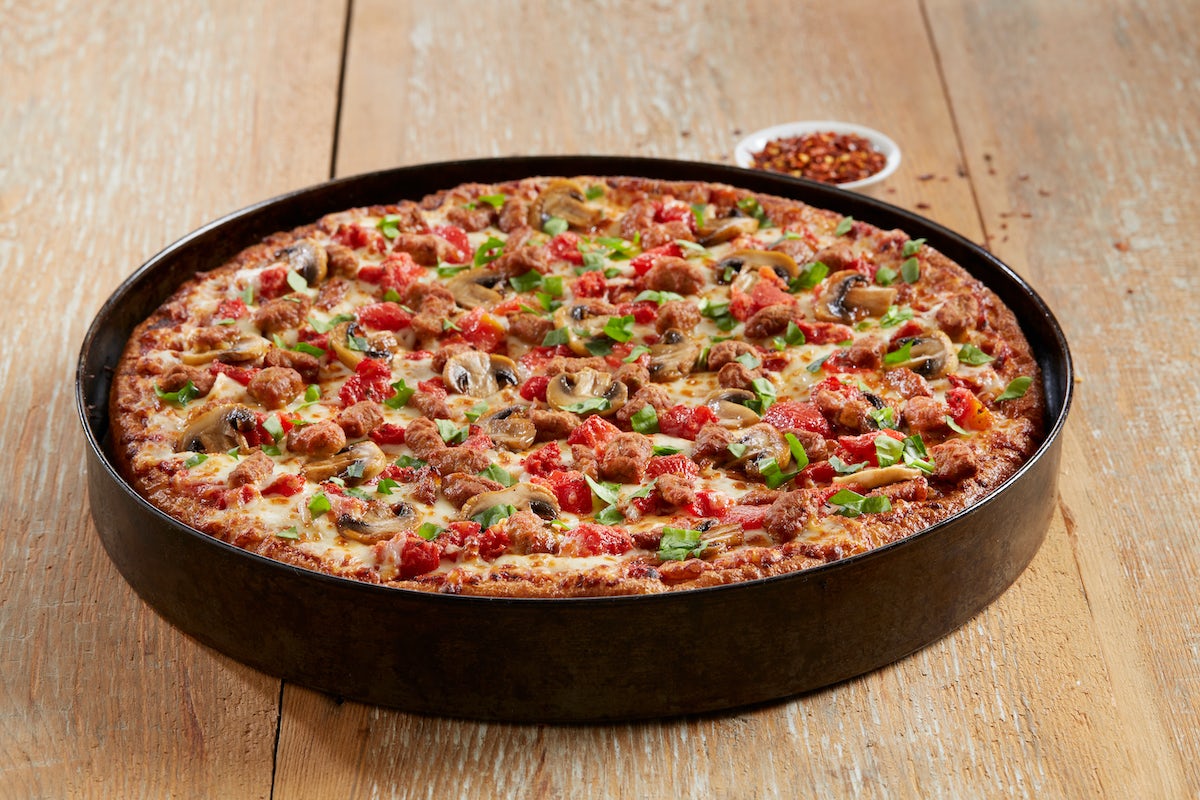 Order Build Your Own Pizza - Shareable food online from BJ's Restaurant & Brewhouse store, West Covina on bringmethat.com