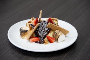 Order Smores Cheesecake food online from The Shawarma Shop store, Alpine on bringmethat.com