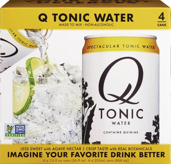 Order Q Mixers Spectacular Tonic Water 7.5 OZ Cans, 4 CT food online from Cvs store, PEARL on bringmethat.com