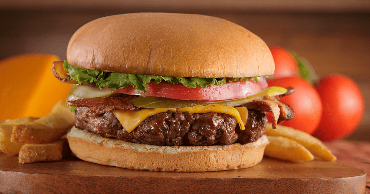 Order Bacon Cheeseburger food online from Colton Steak House And Grill store, Farmington on bringmethat.com