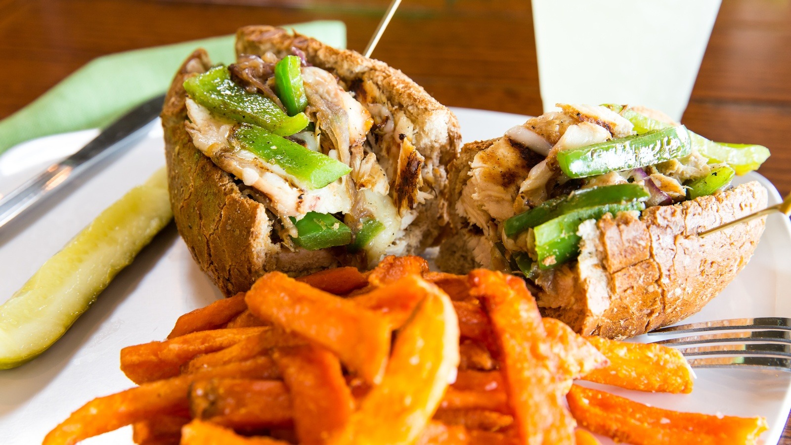 Order Chicken Cheese Steak food online from Greens and Proteins store, Las Vegas on bringmethat.com
