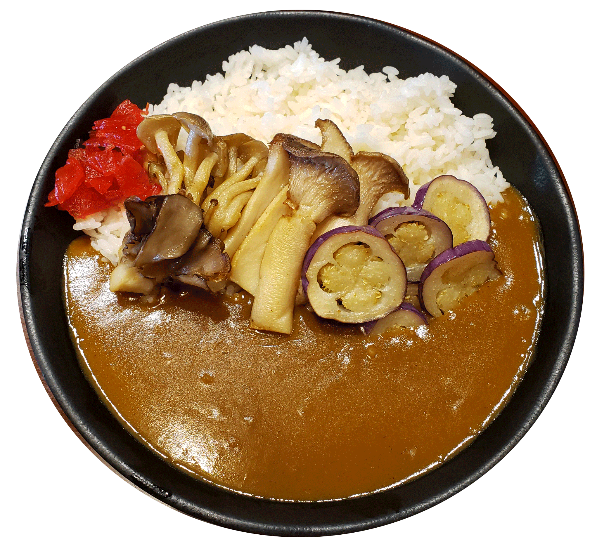 Order Vegan Mushroon Eggplant Curry food online from Maru Japanese Noodle Shop store, Tucson on bringmethat.com