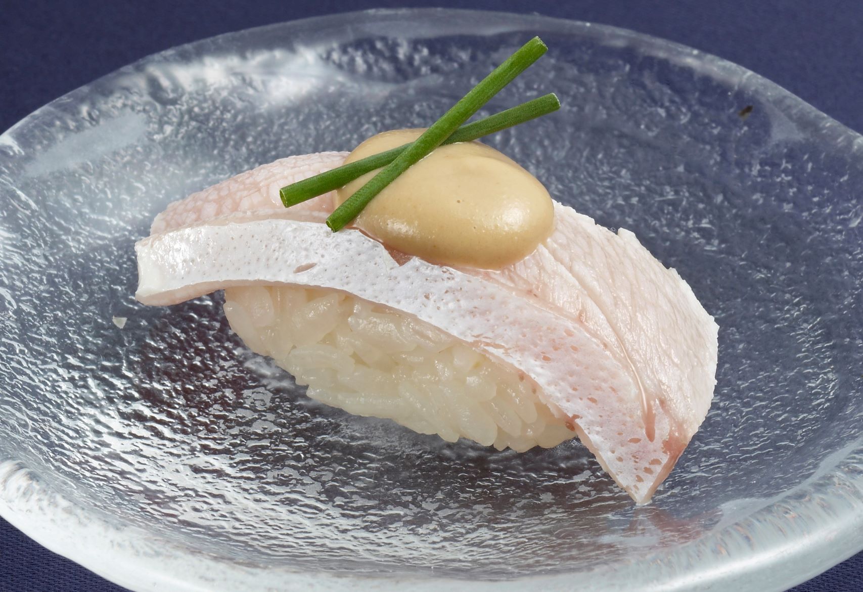 Order Poached Baby Yellowtail with Sesame Sauce food online from Ari Sushi store, New York on bringmethat.com