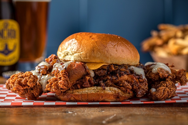 Order Bacon Jam Fried Chicken Sandwich food online from Lucy's store, Chicago on bringmethat.com
