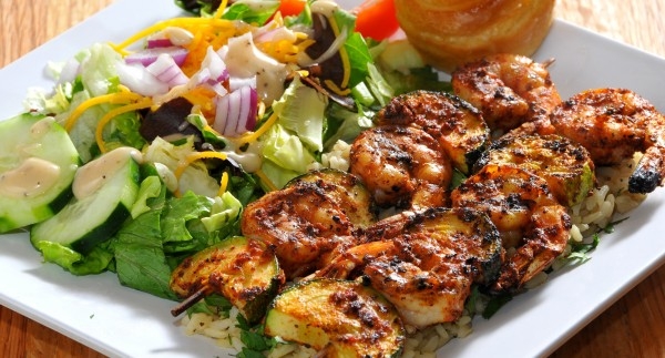 Order Wood Fired Shrimp Kabob food online from Urban Cookhouse on Summit Blvd. store, Birmingham on bringmethat.com