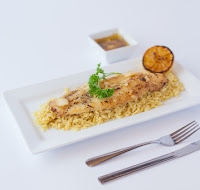Order Garlic Grouper food online from Pappas Restaurant store, Crown Point on bringmethat.com