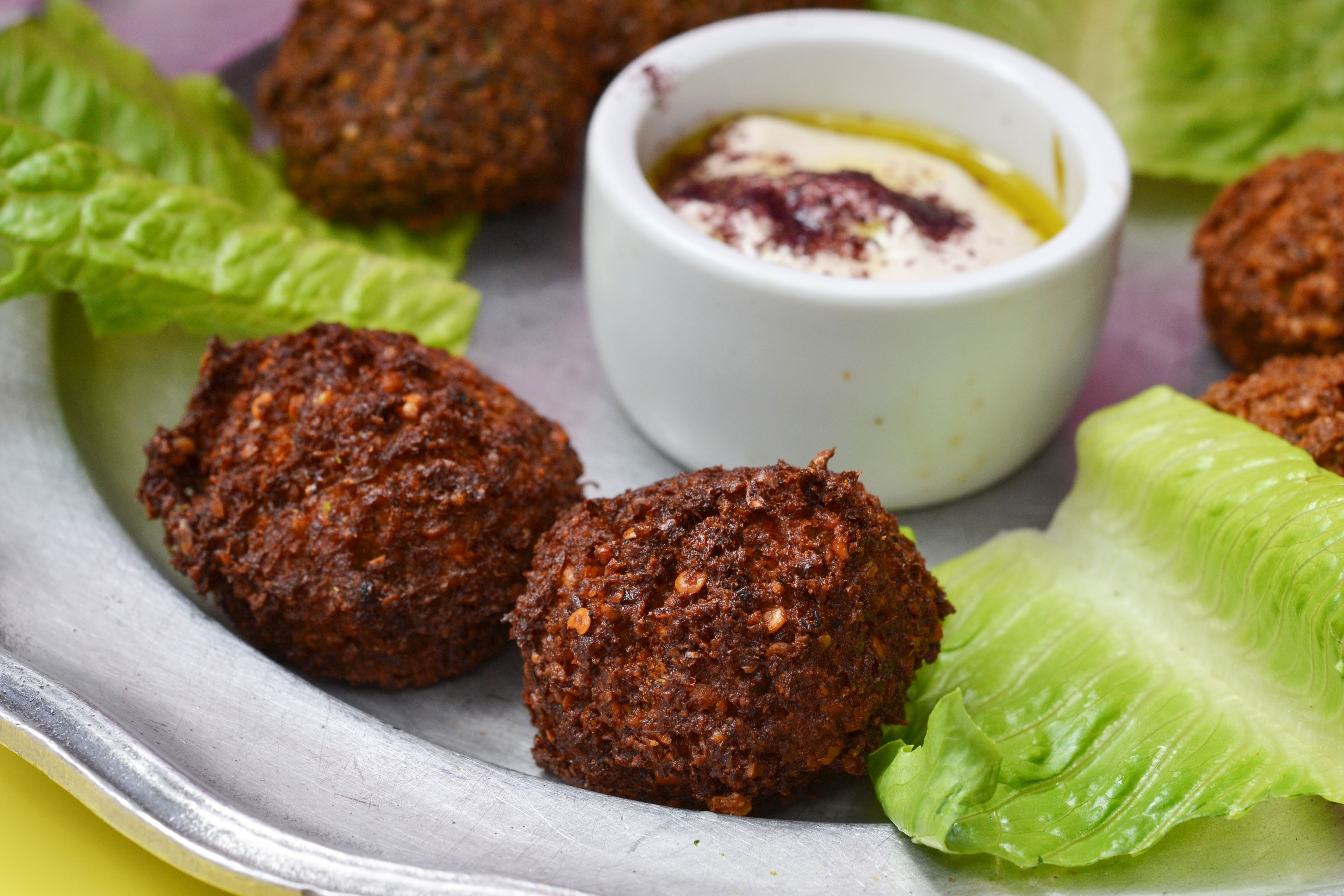 Order 6 Pieces Falafel food online from Nish nush store, New York on bringmethat.com