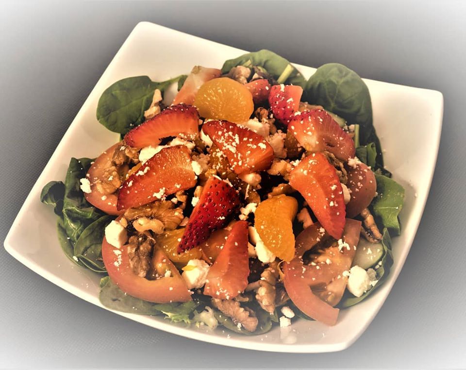 Order Strawberry Salad food online from Kababish Cafe store, Cary on bringmethat.com