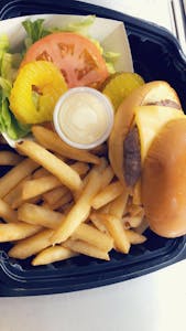 Order Cheeseburger Deluxe food online from Angie's Breakfast Spot store, Brooklyn on bringmethat.com