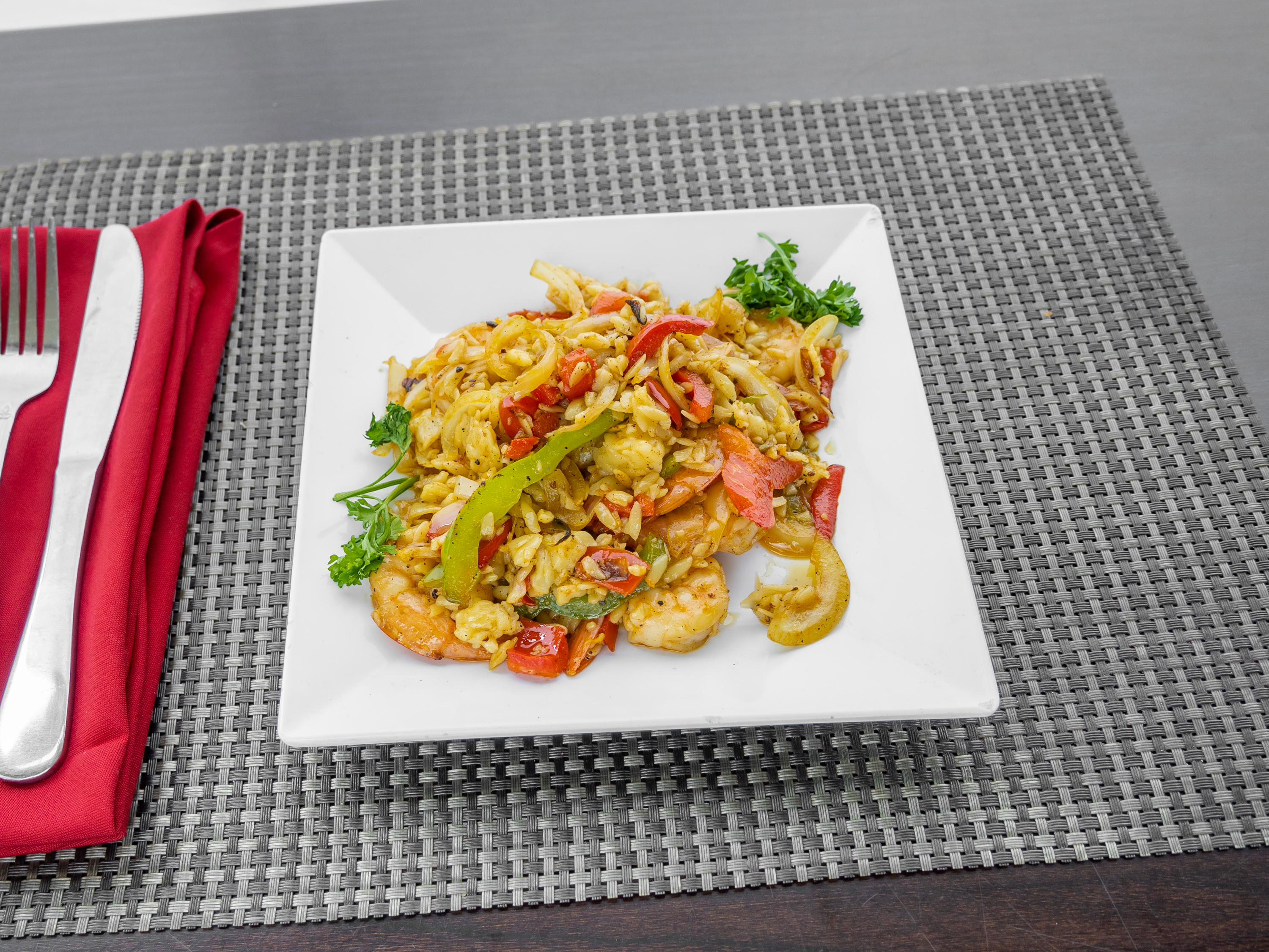 Order Sauteed Shrimp with Fried Rice Dinner food online from Aksum store, Philadelphia on bringmethat.com