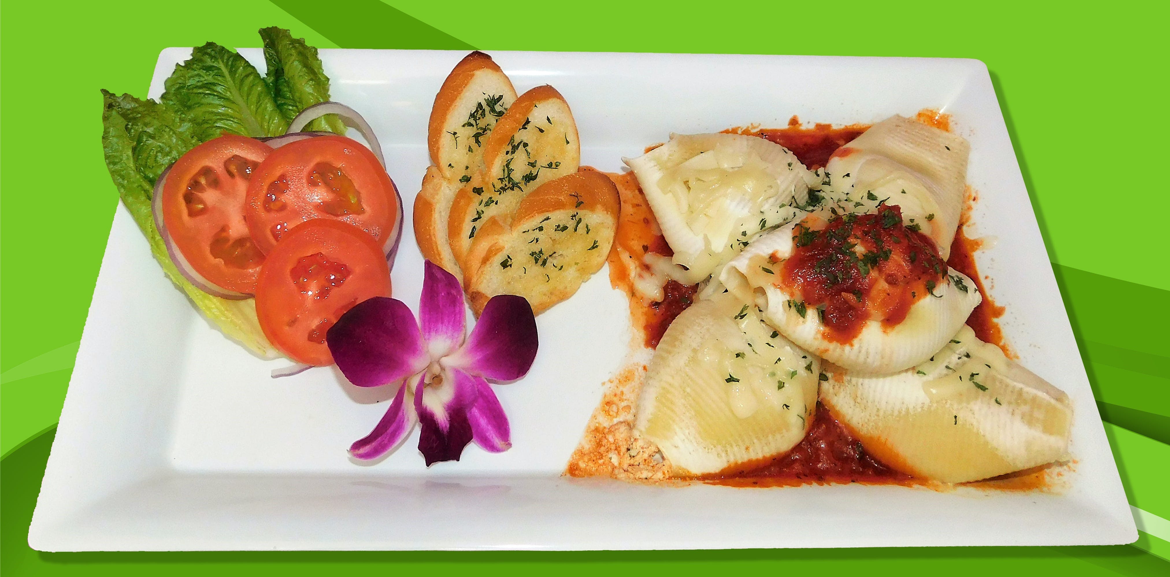 Order Stuffed Shells - 5 Pieces food online from Pizza Express store, Trenton on bringmethat.com