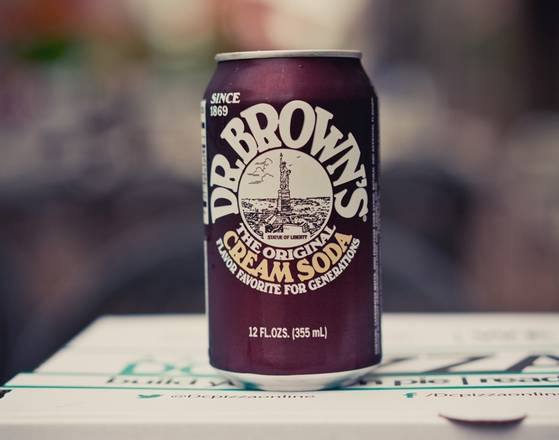 Order Cream Soda Can (Dr. Brown) food online from DC Pizza store, Washington on bringmethat.com