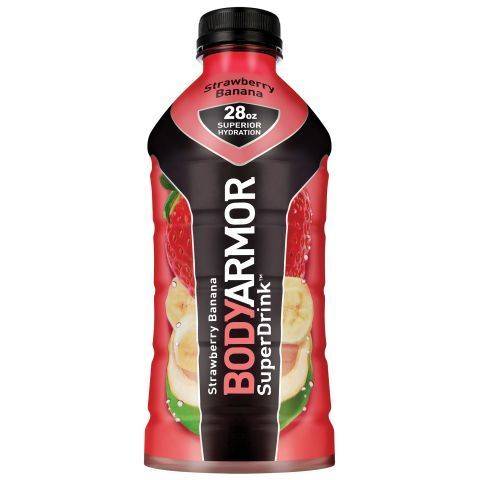 Order BODYARMOR Sports Drink, Strawberry Banana 28oz food online from 7-Eleven store, Manchester on bringmethat.com
