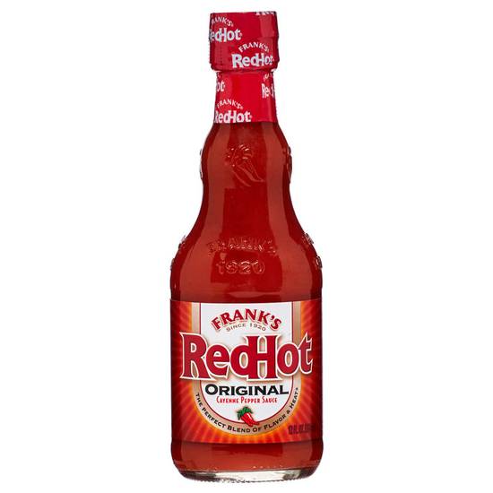Order Frank's RedHot Original Cayenne Pepper Sauce 12oz food online from Everyday Needs by Gopuff store, San Leandro on bringmethat.com