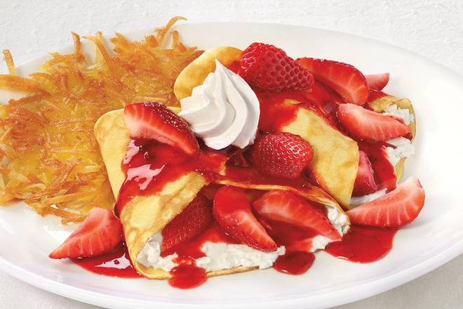 Order Strawberry Crêpes  food online from Bakers Square store, Parma Heights on bringmethat.com