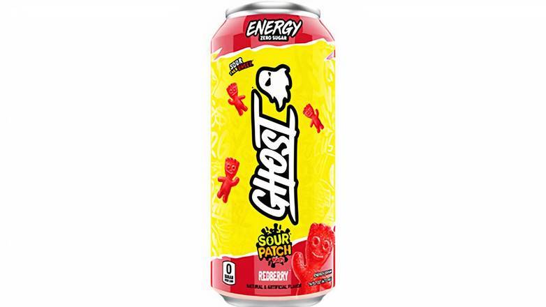 Order Ghost Sour Patch Kids Redberry Energy Drink, 16 oz food online from Mac On 4th store, Alton on bringmethat.com