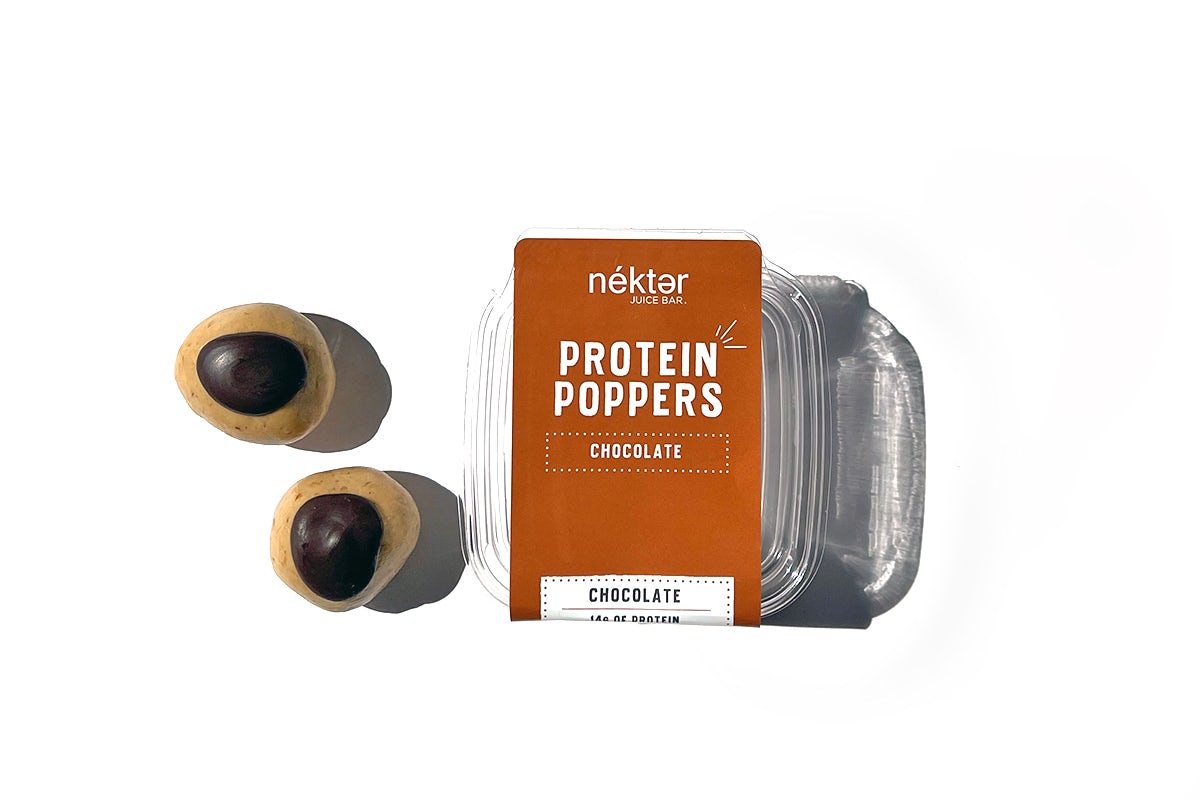 Order Chocolate Protein Poppers food online from Nekter Juice Bar store, Phoenix on bringmethat.com