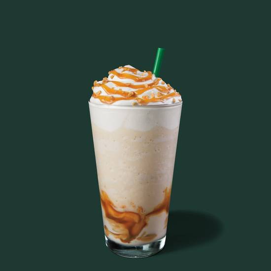 Order Caramel Ribbon Crunch Crème Frappuccino® Blended Beverage food online from Starbucks store, Santa Barbara on bringmethat.com