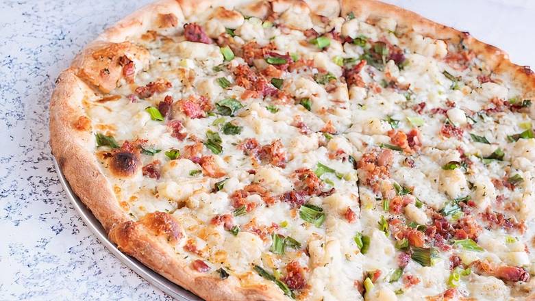 Order Mashed Potato, Bacon & Scallion Pizza (16") food online from Otto Pizza store, Cumberland County on bringmethat.com