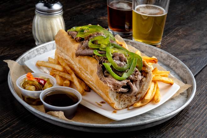 Order Italian Beef Sandwich food online from Pizzeria Uno store, Chicago on bringmethat.com