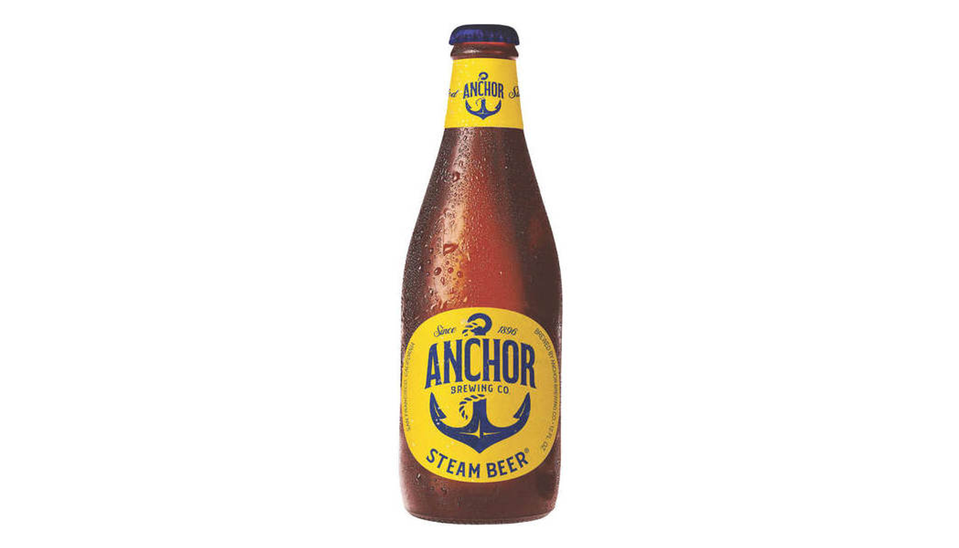 Order Anchor Steam Beer 6 Pack 12 oz Bottles food online from Oak Knoll Liquor store, Santa Maria on bringmethat.com