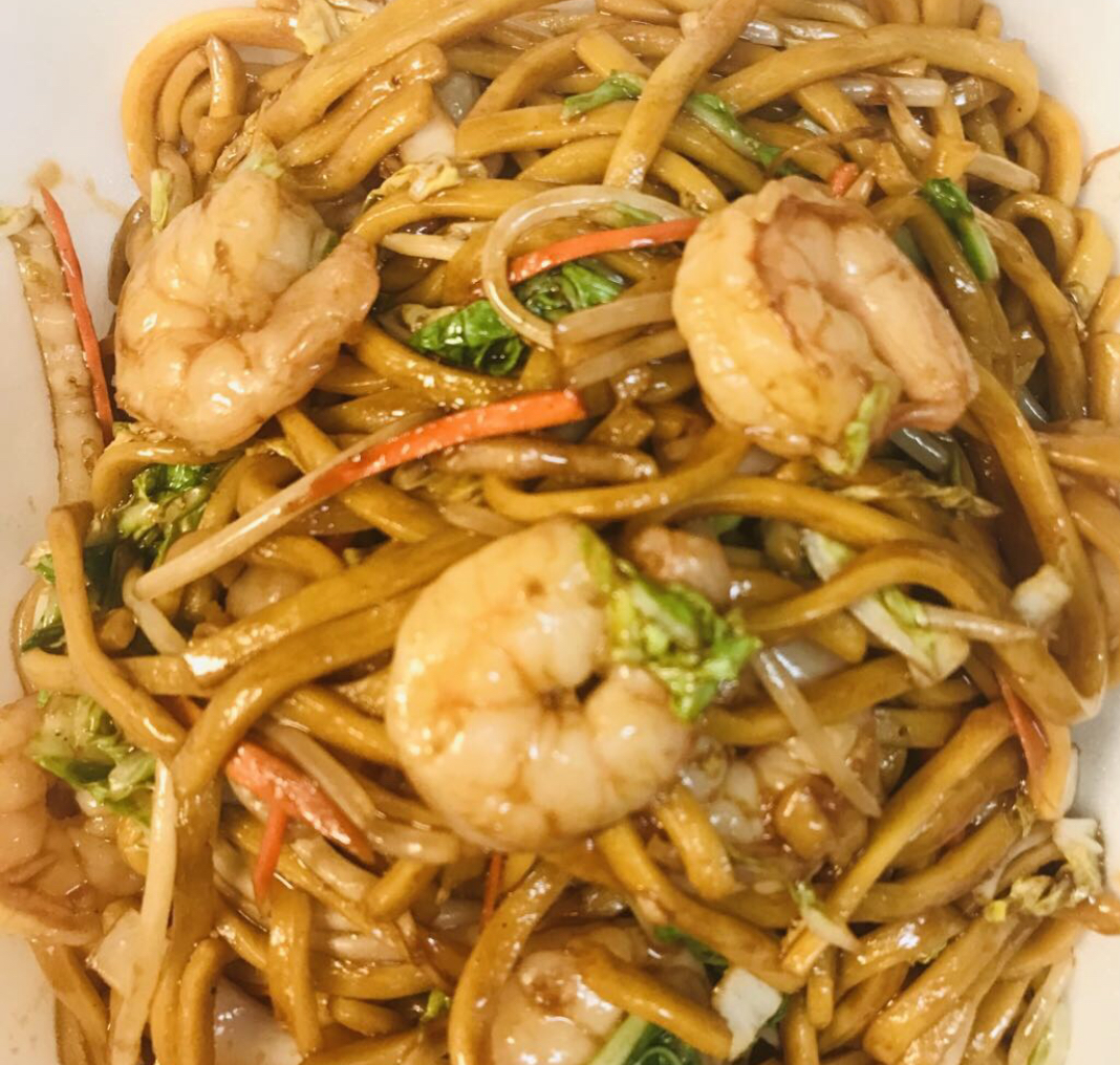 Order 35. Shrimp Lo Mein food online from Chopstix store, Henderson on bringmethat.com