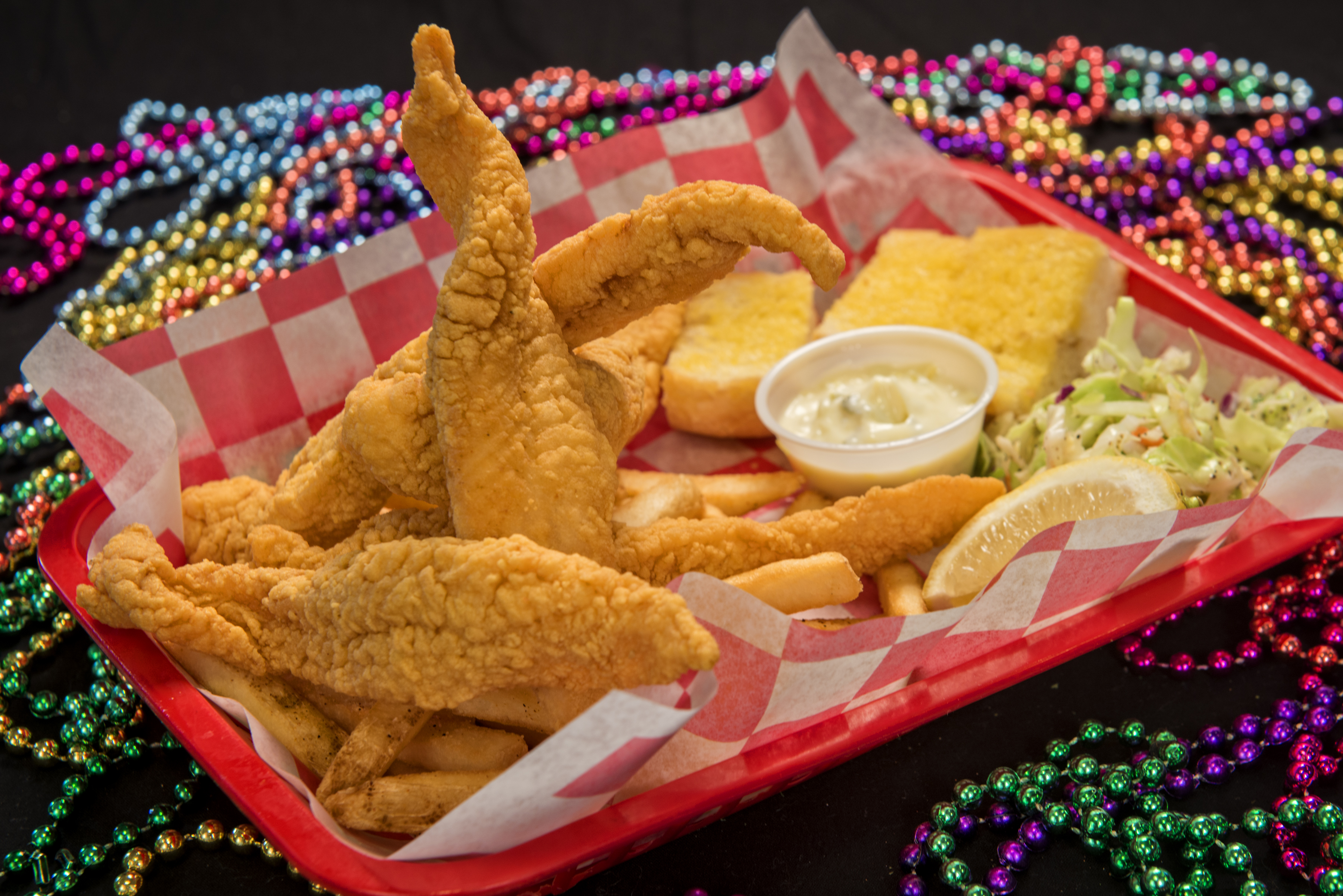 Order Fried Catfish Plate food online from The Lost Cajun store, Fort Collins on bringmethat.com