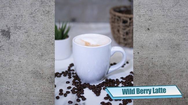 Order Wild Berry Latte food online from Penelope's Coffee and Tea store, Foster City on bringmethat.com