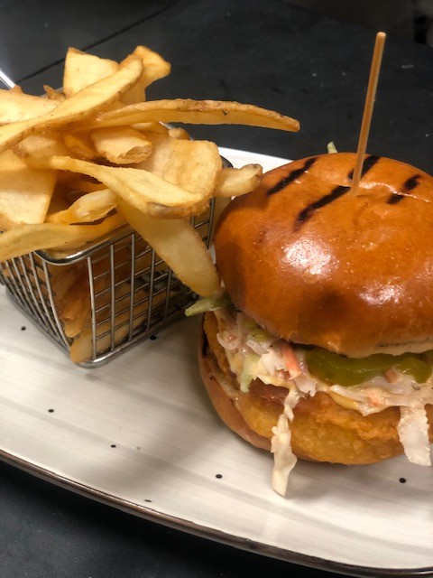 Order Bang Bang Chicken Sandwich food online from Bonfire Grille store, Milford on bringmethat.com