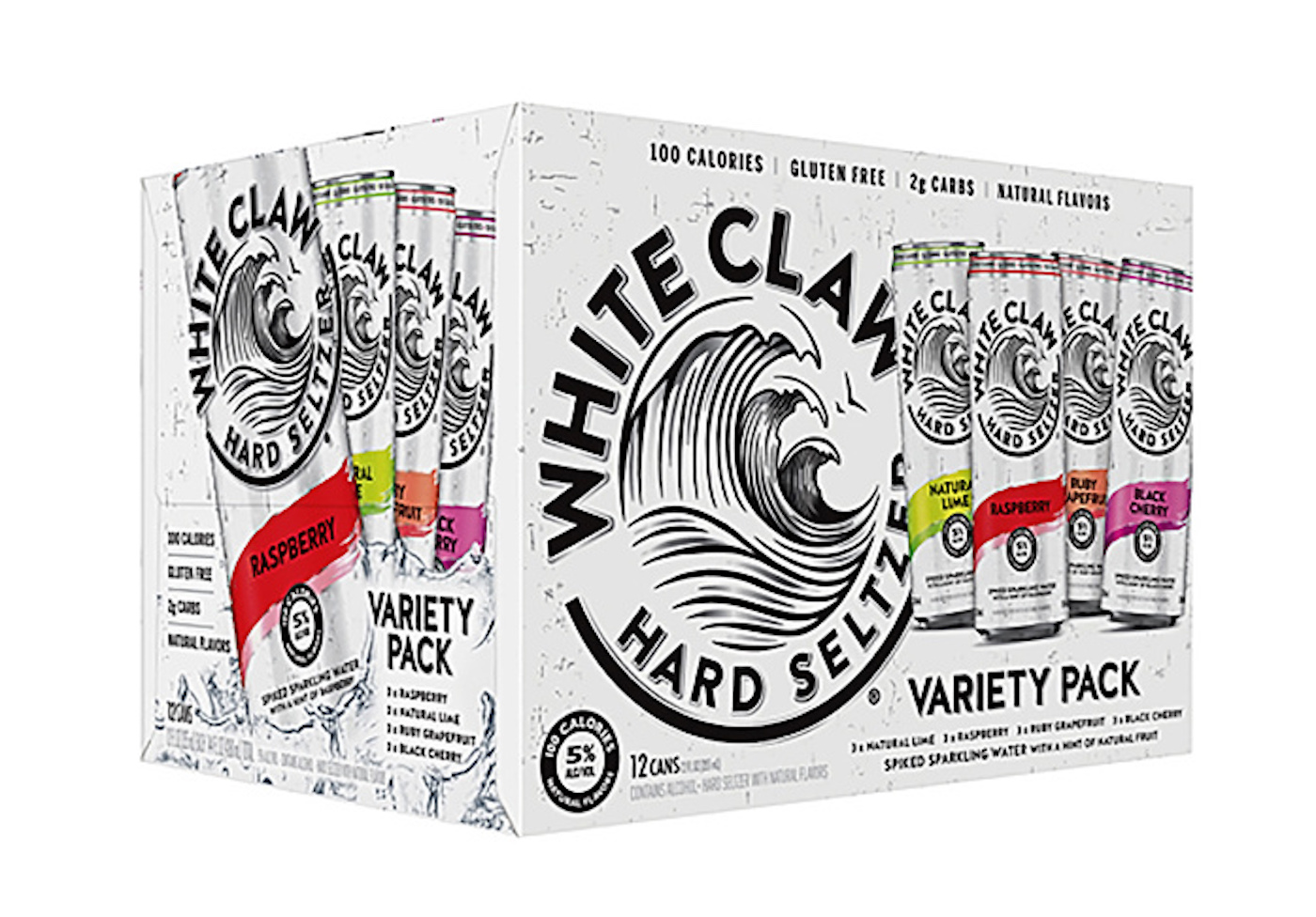 Order WhiteClaw Variety Pack Tropical 12pk food online from Chevron Extramile store, Cameron Park on bringmethat.com