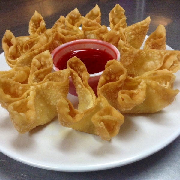 Order A5. Crabmeat Cheese Wontons food online from Golden Town Chinese Restaurant store, Commerce City on bringmethat.com