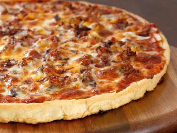 Order Bacon Cheeseburger Pizza food online from Home Run Inn Pizza store, Chicago on bringmethat.com