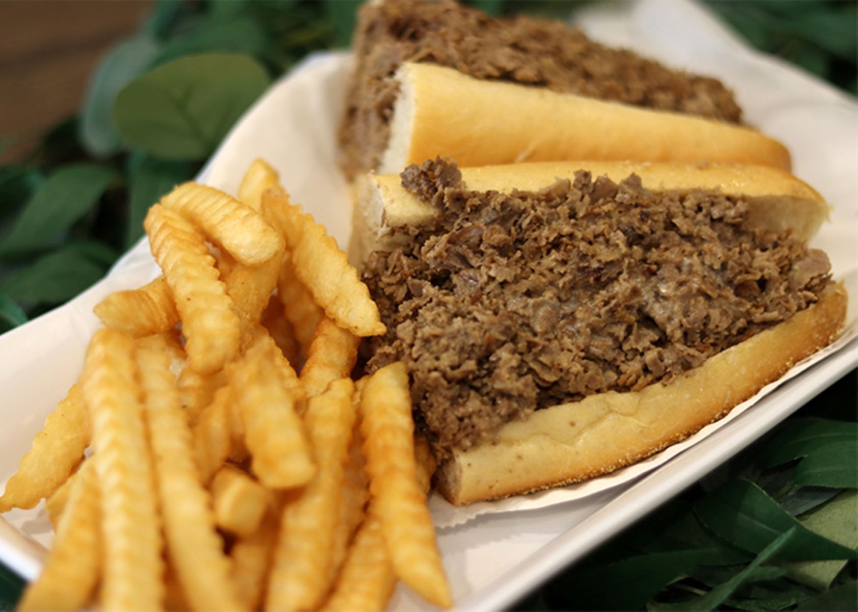 Order Small 10" Cheesesteak Sandwich food online from Italian Kitchen store, Pennsville on bringmethat.com