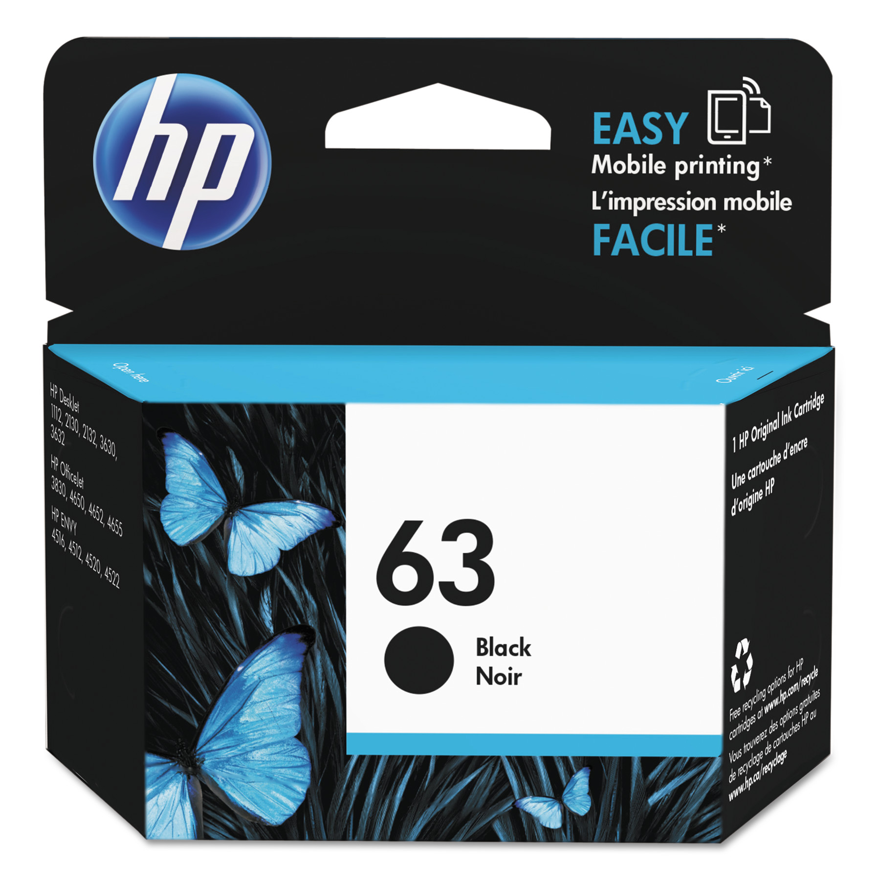 Order HP 63 Ink Cartridge, Black food online from Rite Aid store, Cathedral City on bringmethat.com