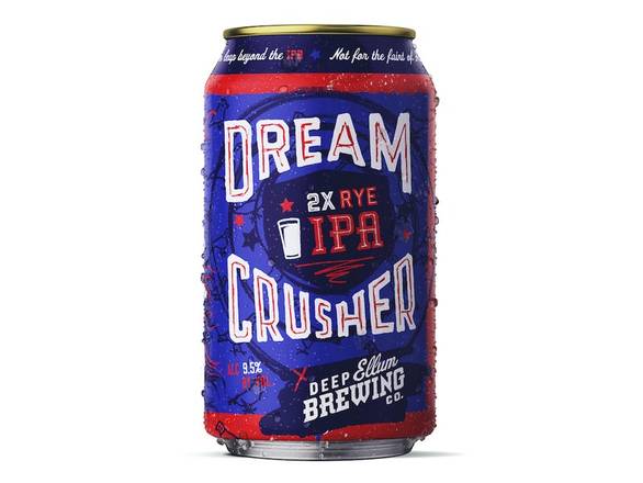 Order Deep Ellum Brewing Co. Dream Crusher Double IPA - 4x 12oz Cans food online from Goody Goody Liquor Parent store, Dallas on bringmethat.com