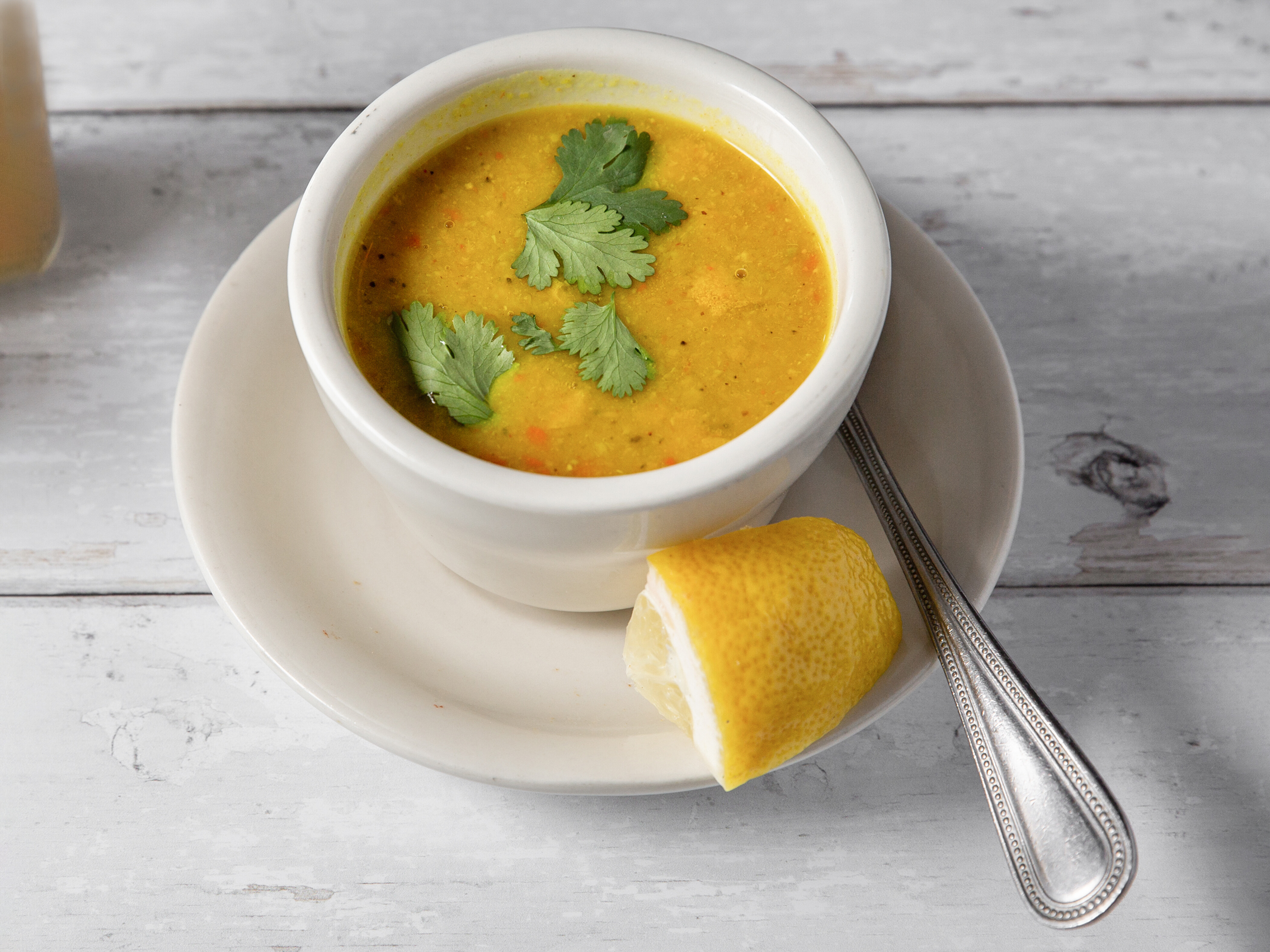 Order Mulligatawny Soup food online from The Clay Oven Indian Restaurant store, Roxbury Township on bringmethat.com