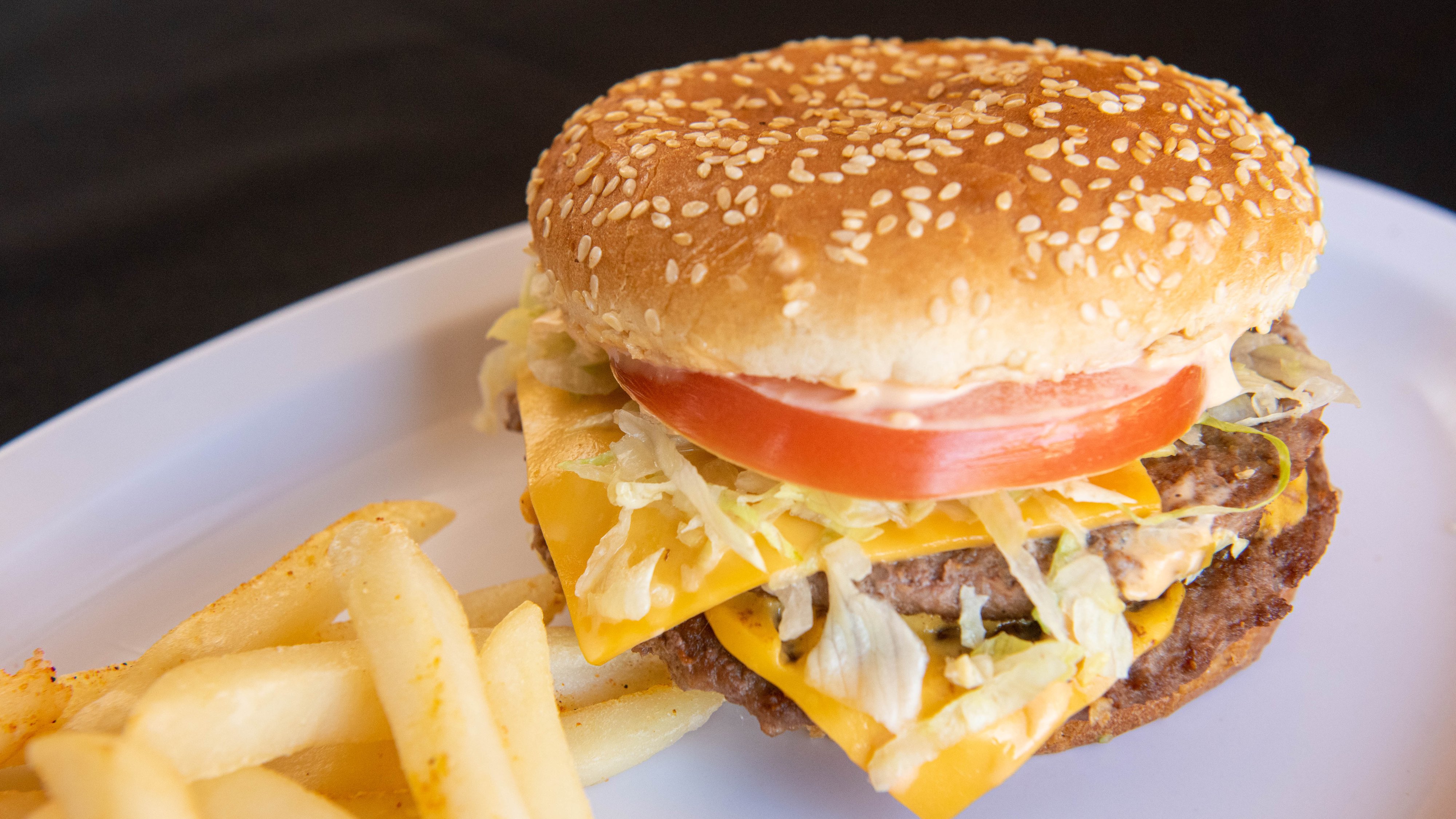 Order Double Cheese Burger food online from Durango Taco Shop #4 store, Las Vegas on bringmethat.com