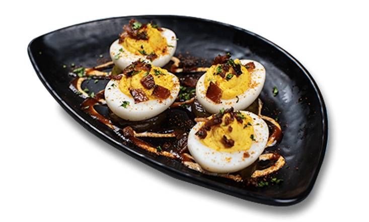 Order Deviled Eggs Appetizer food online from Famous Daves Legendary Pit Bar-B-Que store, Peoria on bringmethat.com