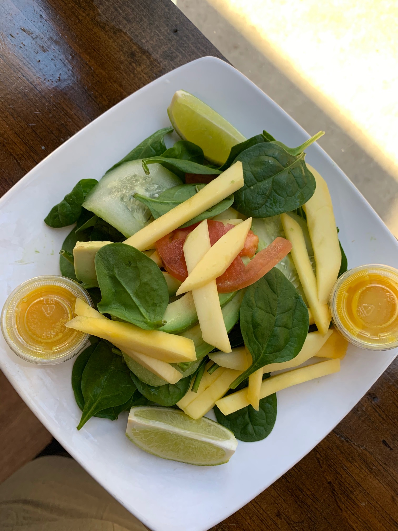 Order Mango Spinach Salad food online from Taqueria On Broad store, Atlanta on bringmethat.com