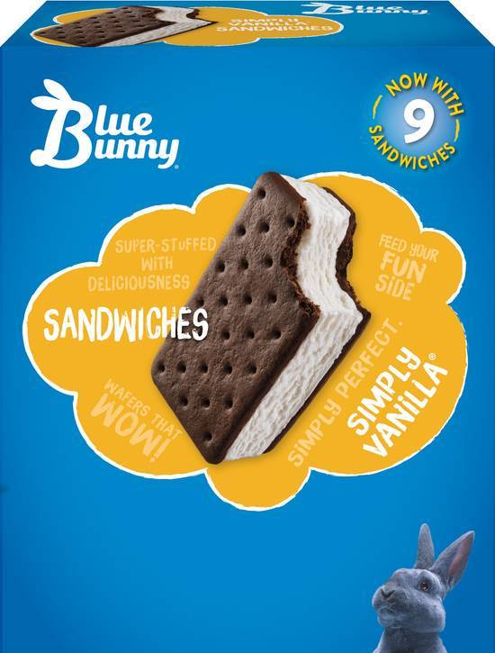 Order Blue Bunny Sandwich (9 pk) food online from Huck's store, Bowling Green on bringmethat.com